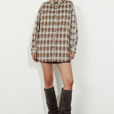 Contrast Check Shirt