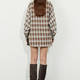Contrast Check Shirt