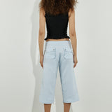 Cargo Capri Baby Blue