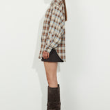 Contrast Check Shirt