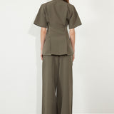 Short Sleeve Jacket Khaki