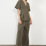 Short Sleeve Jacket Khaki