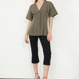 Short Sleeve Jacket Khaki