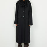 Overcoat with Detachable Collar