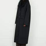 Overcoat with Detachable Collar