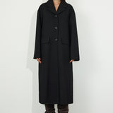 Overcoat with Detachable Collar