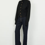 High Neck Knit Black