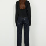 High Neck Knit Black