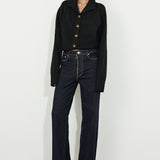High Neck Knit Black
