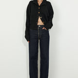 High Neck Knit Black