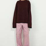 Oversized Knit Aubergine