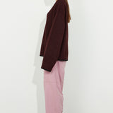 Oversized Knit Aubergine