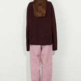 Oversized Knit Aubergine