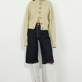 High Neck Knit Chartreuse