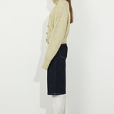 High Neck Knit Chartreuse