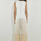 Fringe Top White