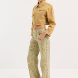 Printed Straight Jean