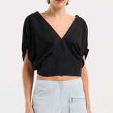Batwing Top Black