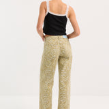 Printed Straight Jean
