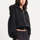 Zip-Up Volume Hoodie