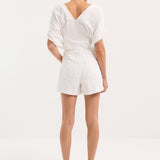 Flared Denim Short