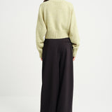 High Neck Knit Lime