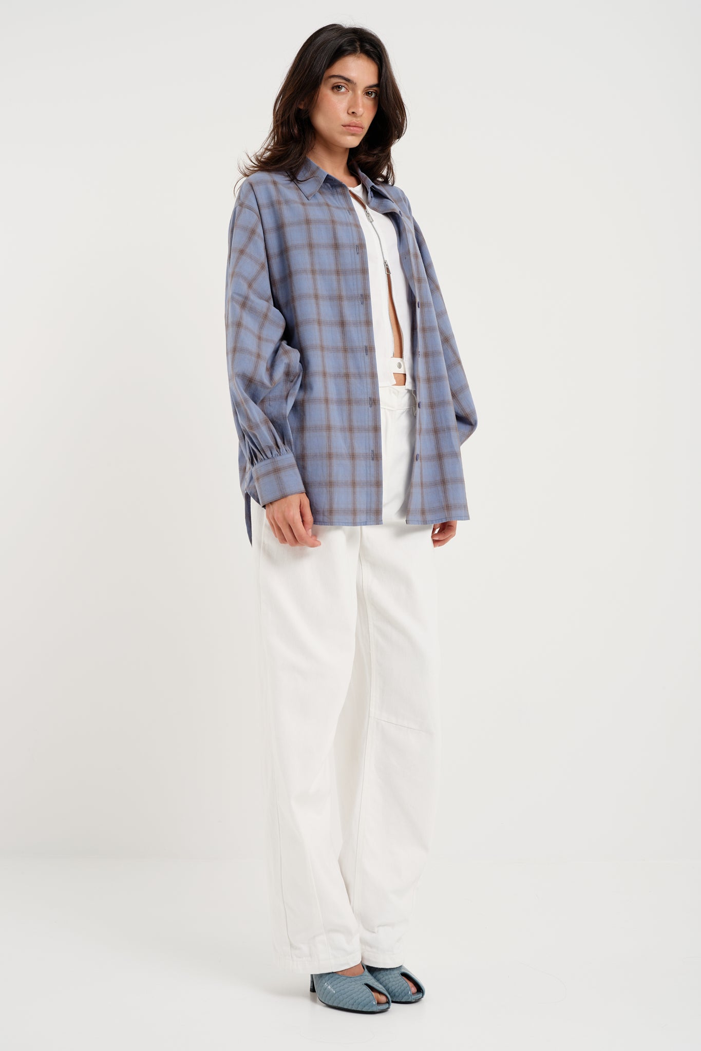 Check Shirt Blue