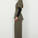 Short Sleeve Jacket Khaki