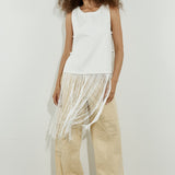 Fringe Top White