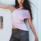 Asymmetrical Top Pink