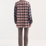 Contrast Check Shirt Pink/Lilac