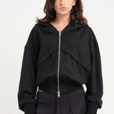 Zip-Up Volume Hoodie