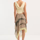 Contrast Stitch Skirt
