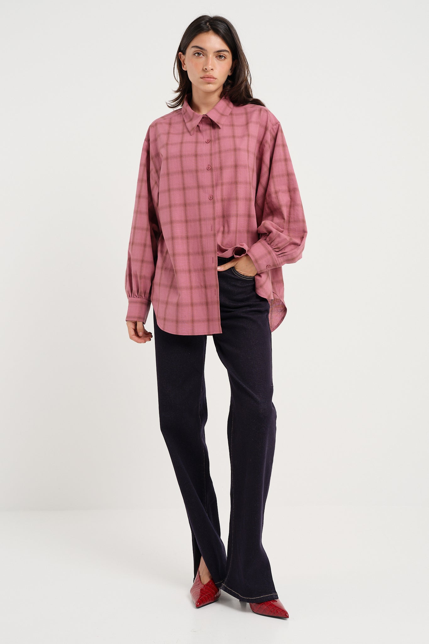 Check Shirt Blush