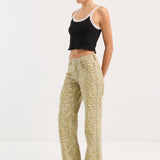 Printed Straight Jean
