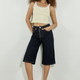 Ribbed Bow Singlet Butter