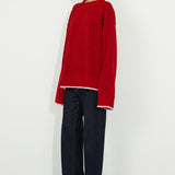 Oversized Knit Red
