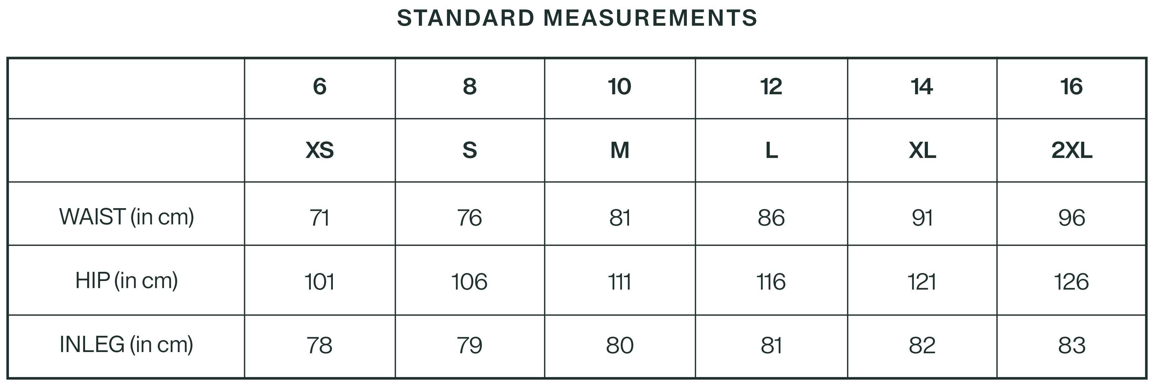 Size Guide